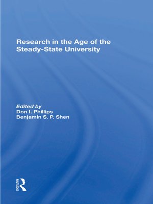 cover image of Research In the Age of the Steadystate University